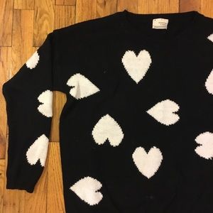 Urban Outfitters Heart Print Sweater
